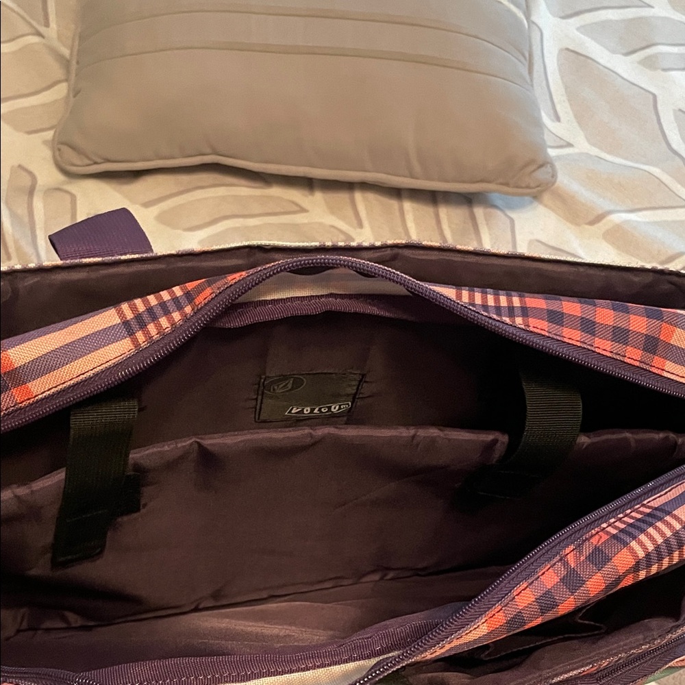 Roxy Plaid Multi-Color computer work bag - image 2
